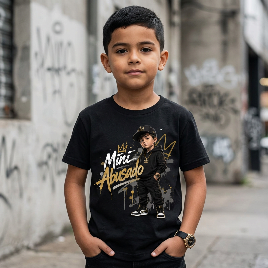 Camiseta Mini Abusado (Infantil)